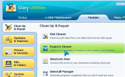 Download Glary Registry Repair