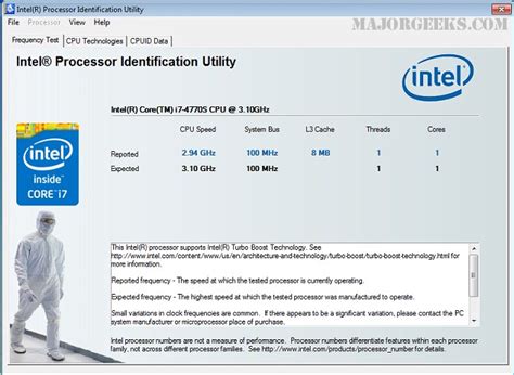 Intel Processor Identification Utility